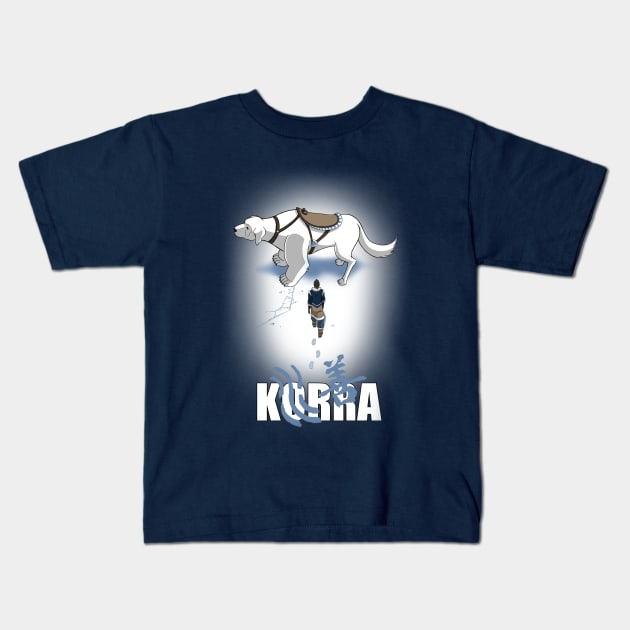 Water Rider Kids T-Shirt by Littlebluestudios